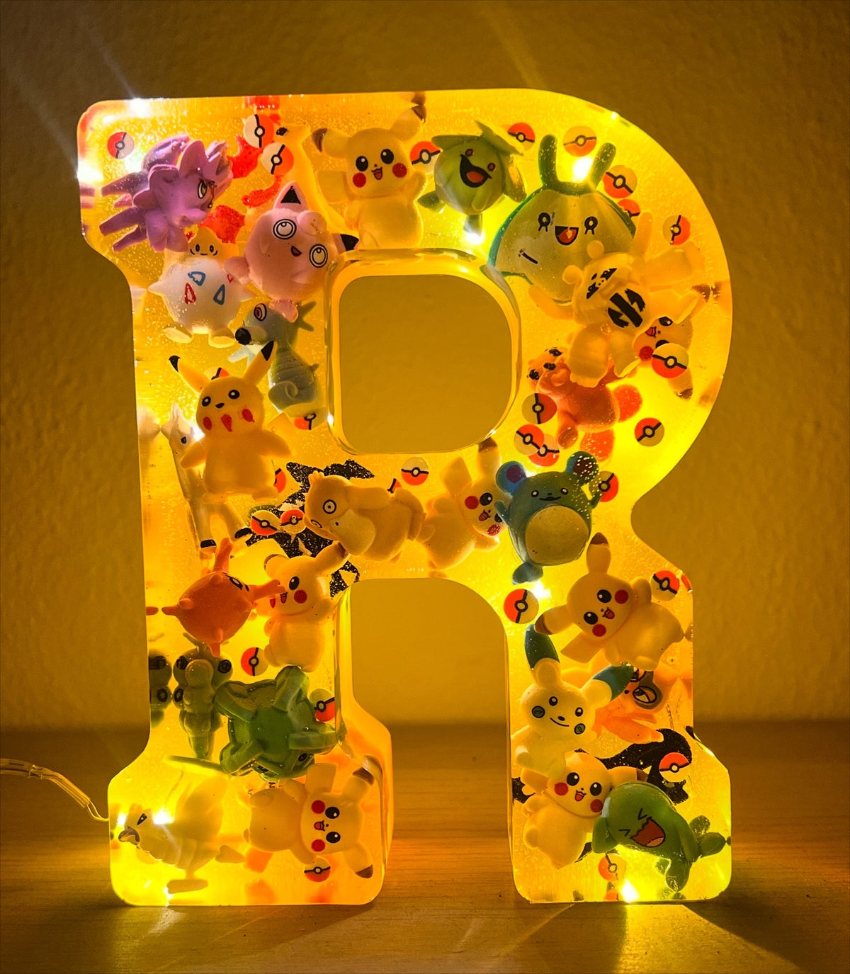 Lampada in resina personalizzata